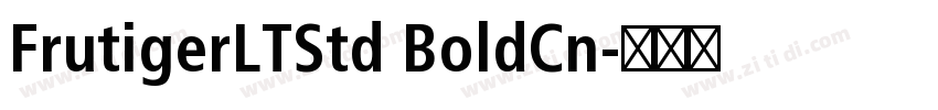 FrutigerLTStd BoldCn字体转换